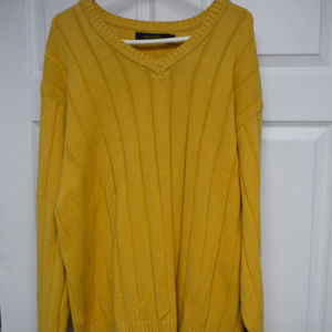 Brooks Brothers V Neck Pullover Cotton Sweater
